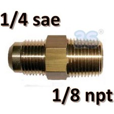 Raccord droit en laiton 1/4''