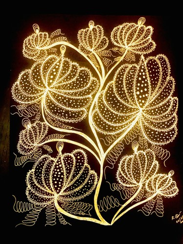 Flowers pen art - flowers,