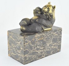 Statue Sculpture Panda Animalier Style Art Deco Style Art Nouveau Bronze massif