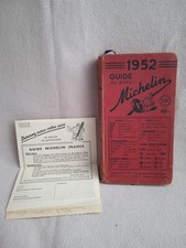 Guide Michelin 1952 avec son