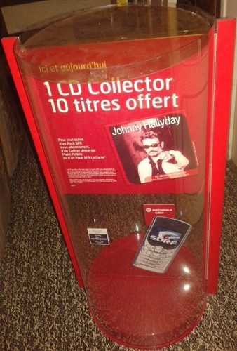 Johnny hallyday presentoir - presentoir, plv