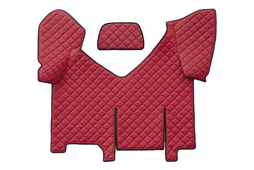 Tapis couvre capot faux - tapis, rouge