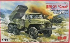 [La boîte a des rayures / ] Lance-roquettes multiple 1/72 ICM soviétique BM-2...