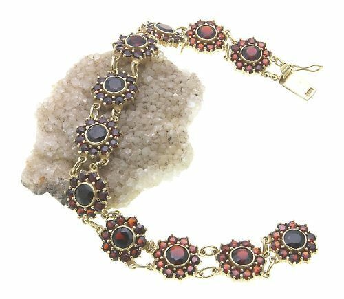 Bracelet avec grenat - avec, or