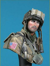 buste 1/10 résine soldat parachutiste américain  2 guerre Mondiale  (non peint)