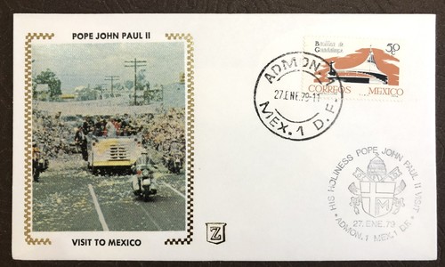 Fdc mexico pope john - fdc,, paul
