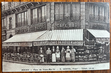 CPA 76 ROUEN PLACE DU VIEUX MARCHE E GENTIL CAFE BAR