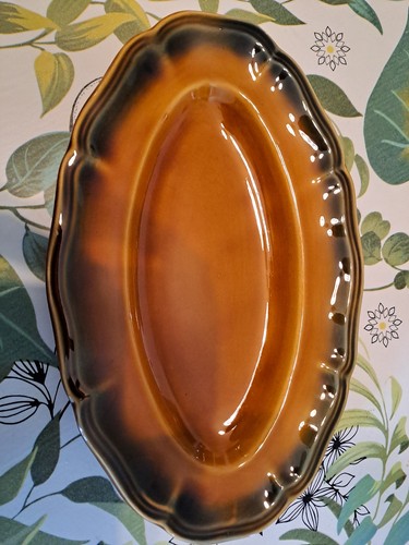 Plat ovale ancien - plat,