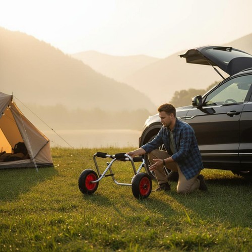 Chariot kayak pliable - de,