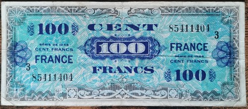 Billet 100 francs - , 1944
