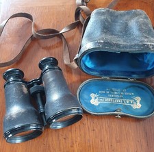 Jumelles anciennes A. & E. BARTESAGO Frères 15 x 11,5 max et son étui cuir