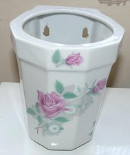 Cache pot mural décors roses singer – Limoges France