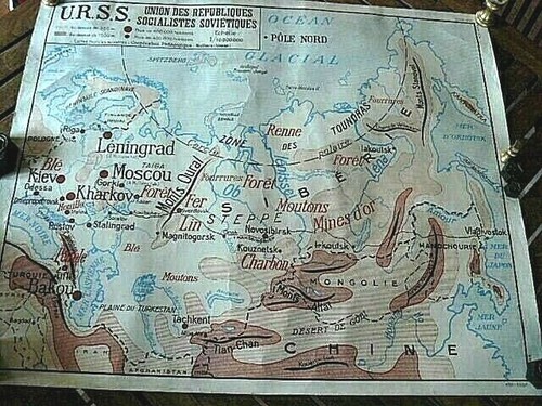 Carte murale scolaire