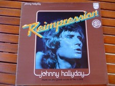 Vinyle LP 33T pochette ouvrante "Johnny Hallyday" J-H chante ses succès
