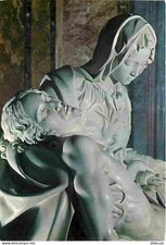 Art - Sculpture - La Pietà de Michelangelo dans la Basilique Saint Pierre - CPM