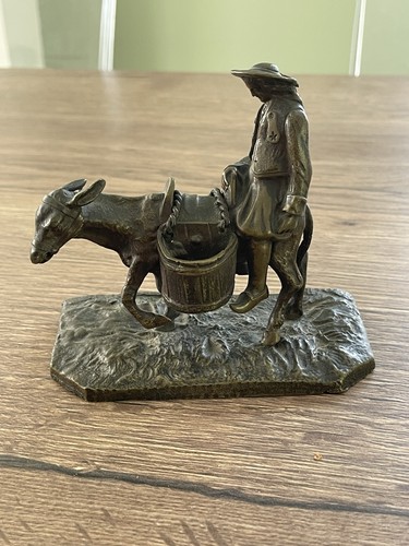 Ancien bronze animalier ane - ancien,