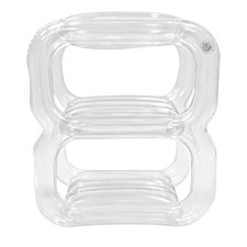  Étagère à chaussures gonflable en PVC, pliable, transparente, à double niveau,