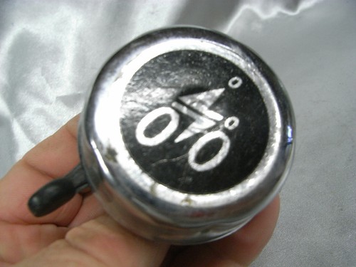 Ancienne sonnette velo chrome - sonnette,