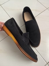 Loro Piana Navy Suede loafers