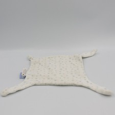 Doudou plat carré blanc