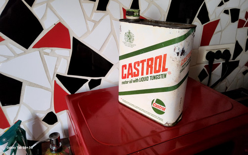 Ancien bidon huile - ancien, castrol