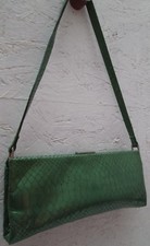 -AUTHENTIQUE  sac à main type soirée  COCCINELLE cuir python TBEG vintage bag