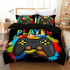 Gamepad Housse de Couette Parure de Lit 1/2 Personnes en Microfibre Manette d...