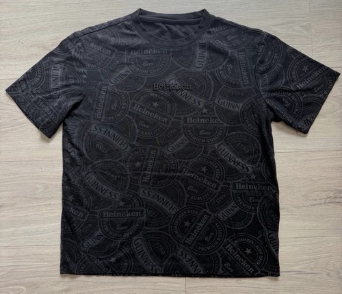 Heineken logo black shirt - black,