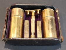 Rare rasoir Gillette aristocrat Coffret Made In USA Antique Razor Avec  Blaireau