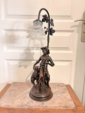 Ancien Lampe Régule Tulipe