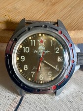 Vintage watch Wostok Komandirskie Military Paratrooper cal. 2414 made USSR 1980s