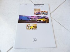 Mercedes Vito 108D 113 Sprinter 208D 412D 1997 brochure catalogue commercial