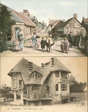 RARE lot de 3 cartes postales anciennes CPA et 1 CPSM de CABOURG Calvados 14