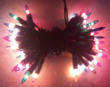 Guirlande Électrique Lumineuse Noël Ancienne 50 Lampes couleur non clignotante P