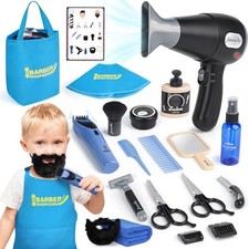 Kit de Coiffure pour Enfants, Jeu de Salon avec Sèche-Cheveux, Accessoires de...