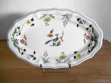 PLAT OVALE FAIENCE GIEN DECOR