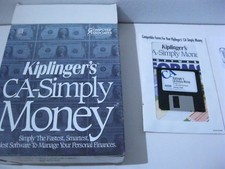 Kiplinger's CA-Simple Money PC 3.5" disk complete Computer Associates 1993