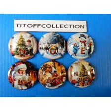 la série de 6 capsules de champagne générique noel 2025 puzzle ( décembre 2025 )