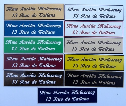 Plaque boite aux - lettres, 2