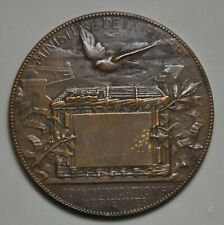 Médaille de table - PARIS siège 1870-1871 pigeons voyageurs militaires d=62,5 mm