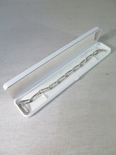 CHAINE EN ARGENT MASSIF GOURMETTE POIGNET HOMME BRACELET 