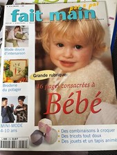 magazine couture broderie / fait main pas à pas - 16 pages consacrées à bébé