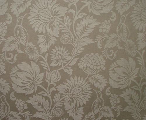 Tissu jacquard motif floral - tissu,