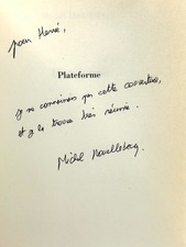 Michel Houellebecq - Amusante dédicace de l'édition France Loisirs de Plateforme
