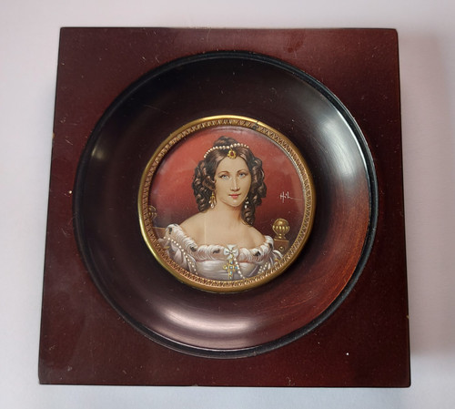 Ancien portrait miniature