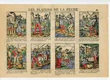 STYLE IMAGE EPINAL PUBLICITAIRE SAVON TEXOR // LES PLAISIRS DE LA PECHE