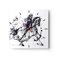 Horloge murale en verre
