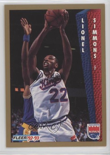 1992 fleer lionel simmons - fleer,
