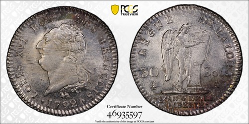 France louis xvi - 30, sols