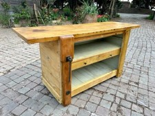 Meuble de métier : Etabli ancien habillage bois